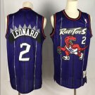 Men's Toronto Raptors #2 Kawhi Leonard Throwback Basketball Jersey Purple
