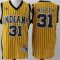Men's Indiana Pacers #31 Reggie Miller Throwback Basketball Jersey Yellow