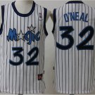 Men's Orlando Magic #32 Shaquille O'Neal White Basketball Throwback Jersey