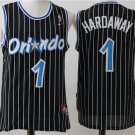 Men's Orlando Magic #1 Penny Hardaway Black Basketball Throwback Jersey