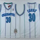 Men's Charlotte Hornets #30 Dell Curry White Basketball Throwback Jersey