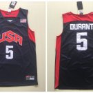 Men's Team USA #5 Kevin Durant Blue Basketball Jersey