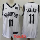 Youth Brooklyn Nets #11 Kyrie Irving Swingman Basketball Jersey White Stitched