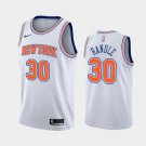 Men's New York Knicks #30 Julius Randle White Statement Basketball Jersey Stitched