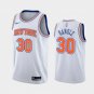 Men's New York Knicks #30 Julius Randle White Statement Basketball Jersey Stitched