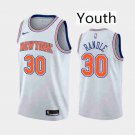Youth New York Knicks #30 Julius Randle White Statement Basketball Jersey Stitched