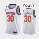 Youth New York Knicks #30 Julius Randle White Association Basketball Jersey Stitched