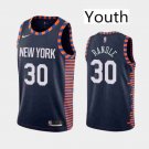 Youth New York Knicks #30 Julius Randle Navy City Basketball Jersey Stitched
