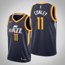 Men's Utah Jazz #11 Mike Conley Navy Swingman Stitched Jersey Icon Edition