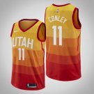 Men's Utah Jazz #11 Mike Conley Orange Swingman Stitched Jersey City Edition