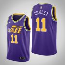 Men's Utah Jazz #11 Mike Conley Purple Swingman Basketball Stitched Jersey