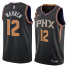 Men's Phoenix Suns #12 T.J.Warren Black Statement Basketball Jersey