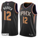 Youth Phoenix Suns #12 T.J.Warren Black Statement Basketball Jersey