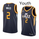 Youth Utah Jazz #2 Joe Ingles Icon Edition Swingman Basketball Jersey Navy