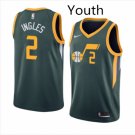 Youth Utah Jazz #2 Joe Ingles Earned Edition Swingman Basketball Jersey Green