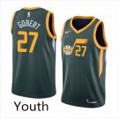 Youth Utah Jazz #27 Rudy Gobert Earned Edition Swingman Basketball Jersey Green