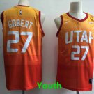 Youth Utah Jazz #27 Rudy Gobert City Edition Swingman Basketball Jersey Orange