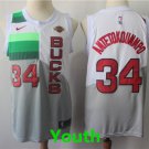 Youth Milwaukee Bucks #34 Giannis Antetokounmpo 2019 Earned Edition Jersey