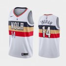 Men's New Orleans Pelicans #14 Brandon Ingram 2019 White Earned Jersey Stitched