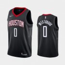 Men's Houston Rockets #0 Russell Westbrook Black Statement Jersey Stitched