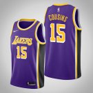 Men's Los Angeles Lakers #15 DeMarcus Cousins Purple Statement Jersey Stitched