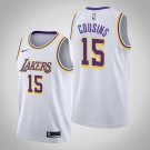 Men's Los Angeles Lakers #15 DeMarcus Cousins White Association Jersey Stitched