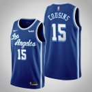 Men's Los Angeles Lakers #15 DeMarcus Cousins Blue Throwback Jersey Stitched