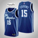 Youth Los Angeles Lakers #15 DeMarcus Cousins Blue Throwback Jersey Stitched