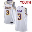 Youth Los Angeles Lakers #3 Anthony Davis Basketball Jersey White Stitched