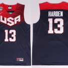 Men's James Harden #13 USA Dream Team 2014 Basketball World Cup Jersey Navy