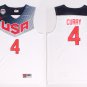 Men's Stephen Curry #4 USA Dream Team 2014 Basketball World Cup Jersey White