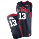 Men's Chris Paul #13 Throwback 2012 Team USA BasketBall Jersey Navy Stitched