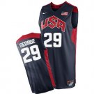 Men's Paul George #29 Throwback 2012 Team USA BasketBall Jersey Navy Stitched