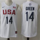 Men's Draymond Green #14 Olympics 2016 Dream Team USA BasketBall Jersey White