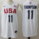 Men's Klay Thompson #11 Olympics 2016 Dream Team USA BasketBall Jersey White