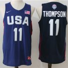 Men's Klay Thompson #11 Olympics 2016 Dream Team USA BasketBall Jersey Navy