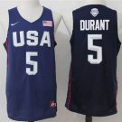 Men's Kevin Durant #5 Olympics 2016 Dream Team USA BasketBall Jersey Navy