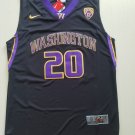 Men's Washington College #20 Markelle Fultz Basketball Jerseys Black