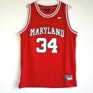 Men's Maryland Terrapins #34 Len Bias College Basketball Jersey Red