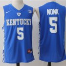 Men's Kentucky Wildcats #5 Malik Monk College Basketball Jersey Stitched Blue