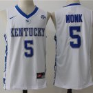 Men's Kentucky Wildcats #5 Malik Monk College Basketball Jersey Stitched White