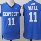 Men's Kentucky Wildcats #11 John Wall College Basketball Jersey Stitched Blue