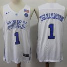 men's & youth Duke Blue Devils #1 Zion Williamson College Basketball Jersey White