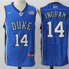 Men's Duke Blue Devils #14 Brandon Ingram College Basketball Jersey Blue