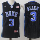 Men's Duke Blue Devils #3 Grayson Allen College Basketball Jersey Black