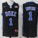 Men's Duke Blue Devils #1 Kyrie Irving College Basketball Jersey Black