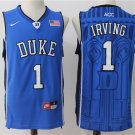 Men's Duke Blue Devils #1 Kyrie Irving College Basketball Jersey Blue
