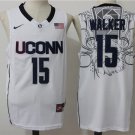 Men's Uconn Huskies #15 Kemba Walker College Basketball Jersey White Stitched