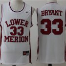 Men's Kobe Bryant #33 Lower Merion High School Stitched Jersey Throwback White