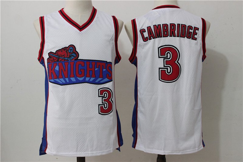 Calvin Cambridge #3 LA Knights White Basketball Jersey Like Mike Lil Bow Wow